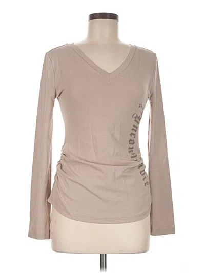 Pre-owned Assorted Brands Long Sleeve T-shirt In Tan