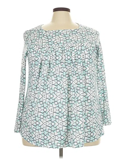 Pre-owned Assorted Brands Long Sleeve T-shirt In Teal