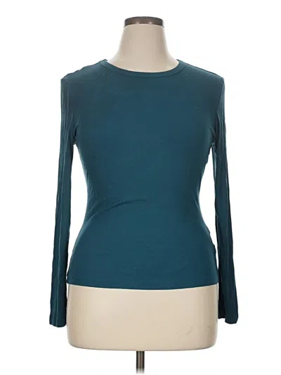 Pre-owned Assorted Brands Long Sleeve T-shirt In Teal