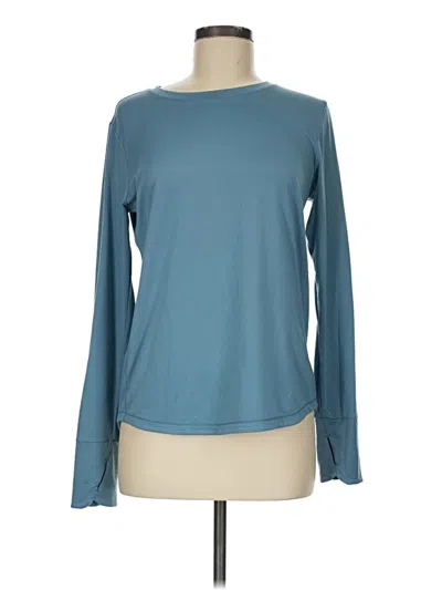 Pre-owned Assorted Brands Long Sleeve T-shirt In Teal