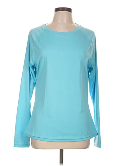 Pre-owned Assorted Brands Long Sleeve T-shirt In Teal