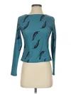 Assorted Brands Long Sleeve T-shirt In Teal