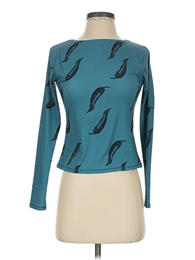 Assorted Brands Long Sleeve T-shirt In Teal