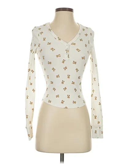 Pre-owned Assorted Brands Long Sleeve T-shirt In White