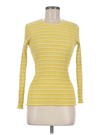 Pre-owned Assorted Brands Long Sleeve T-shirt In Yellow