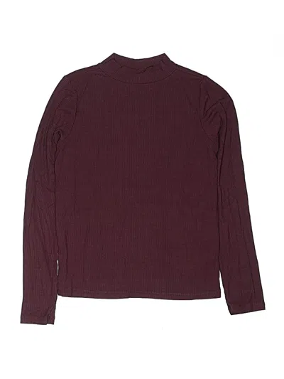 Pre-owned Assorted Brands Kids' Long Sleeve Turtleneck In Burgundy