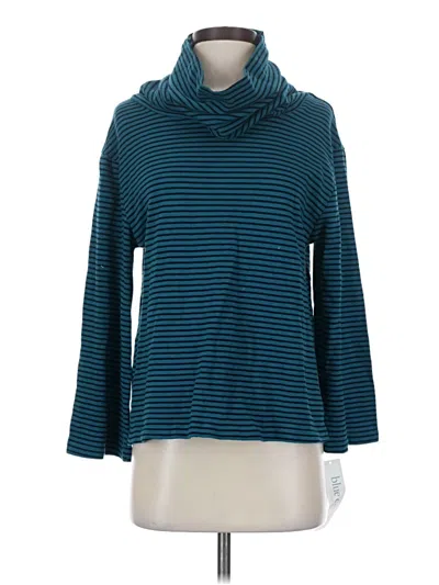 Assorted Brands Long Sleeve Turtleneck In Teal