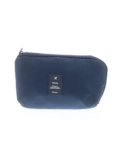 Pre-owned Assorted Brands Makeup Bag In Blue