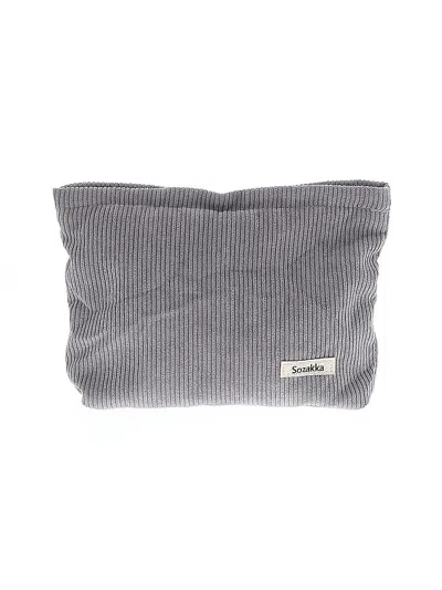 Pre-owned Assorted Brands Makeup Bag In Gray