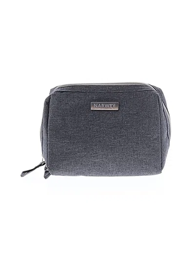 Pre-owned Assorted Brands Makeup Bag In Gray