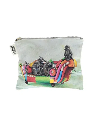 Pre-owned Assorted Brands Makeup Bag In Green