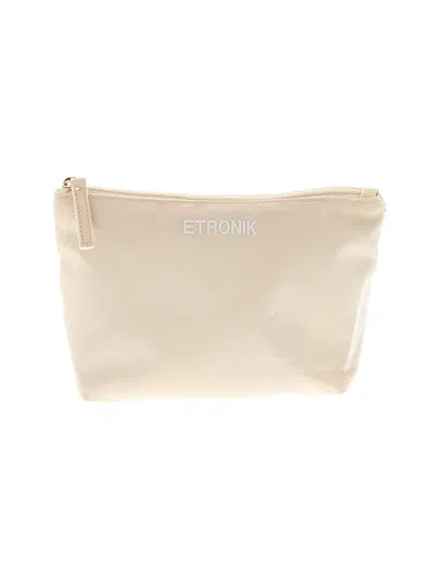 Pre-owned Assorted Brands Makeup Bag In Ivory