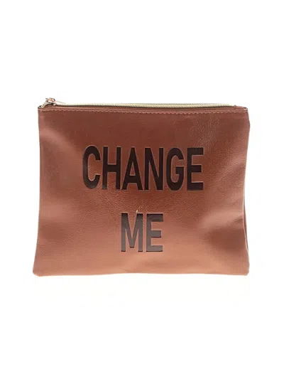 Pre-owned Assorted Brands Makeup Bag In Tan