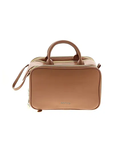 Pre-owned Assorted Brands Makeup Bag In Tan