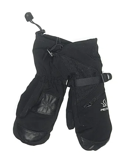 Pre-owned Assorted Brands Mittens In Black
