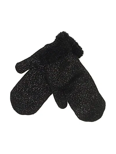 Pre-owned Assorted Brands Mittens In Black