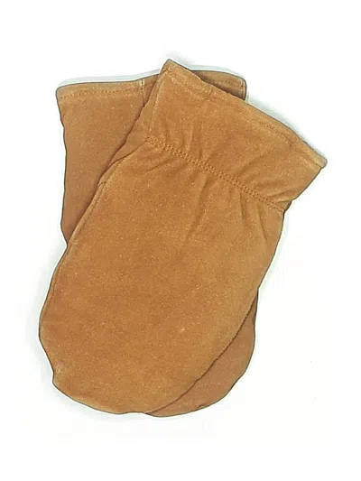 Pre-owned Assorted Brands Mittens In Brown