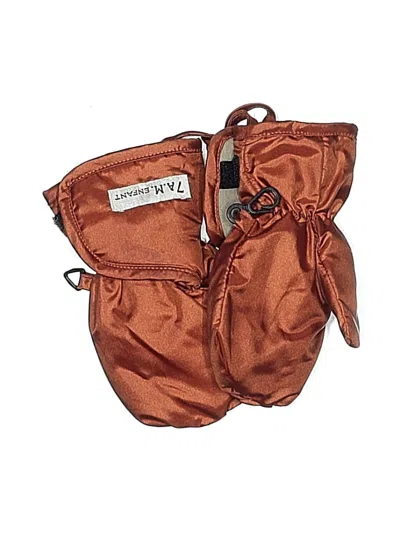 Pre-owned Assorted Brands Babies' Mittens In Brown