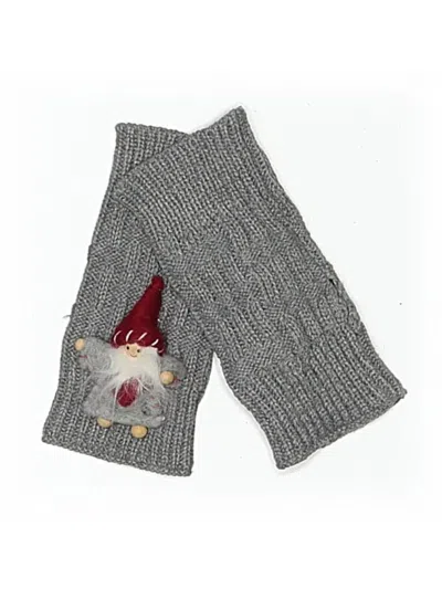 Pre-owned Assorted Brands Mittens In Gray