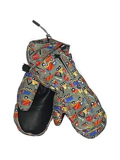 Pre-owned Assorted Brands Kids' Mittens In Gray
