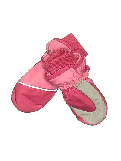 Pre-owned Assorted Brands Kids' Mittens In Pink