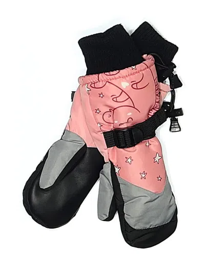 Pre-owned Assorted Brands Kids' Mittens In Pink