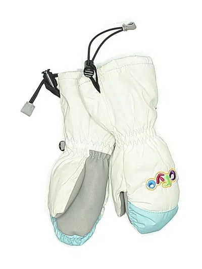 Pre-owned Assorted Brands Kids' Mittens In White