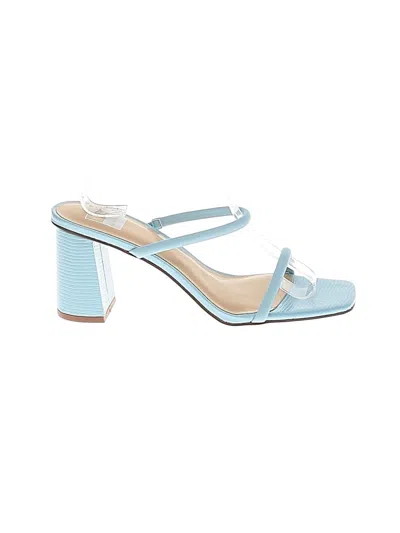 Pre-owned Assorted Brands Mule/clog In Blue