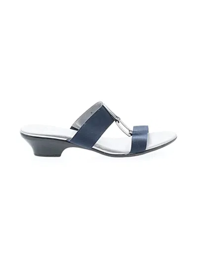 Pre-owned Assorted Brands Mule/clog In Blue