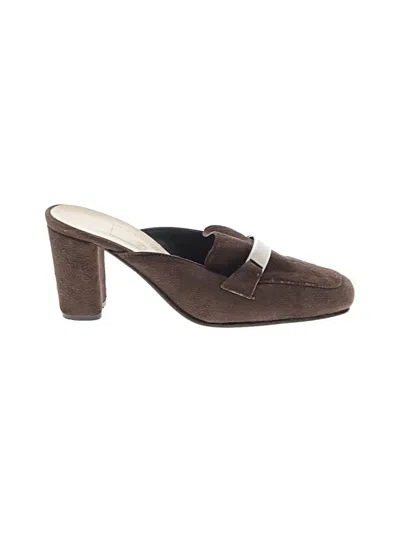 Pre-owned Assorted Brands Mule/clog In Brown