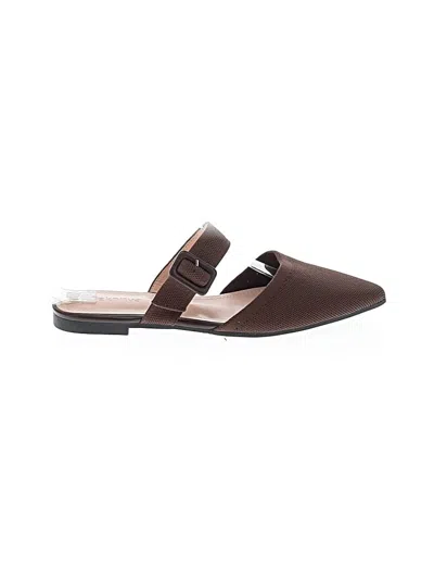 Pre-owned Assorted Brands Mule/clog In Brown