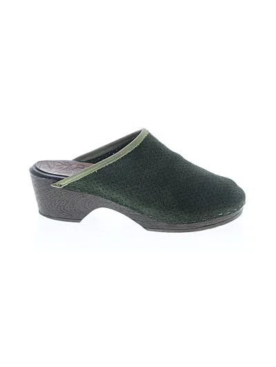 Pre-owned Assorted Brands Mule/clog In Green