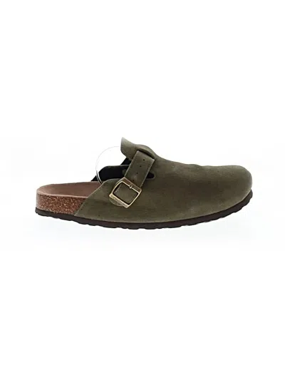 Pre-owned Assorted Brands Mule/clog In Green