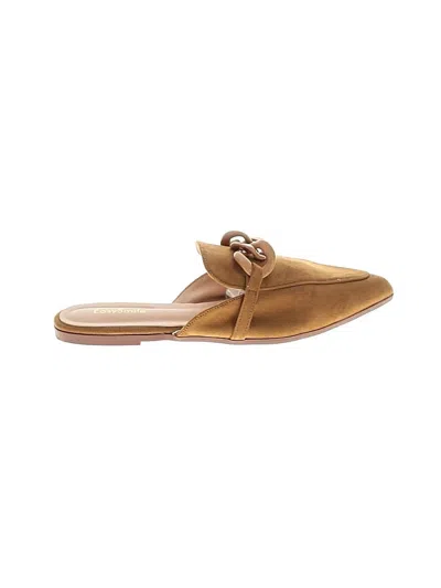 Pre-owned Assorted Brands Mule/clog In Tan