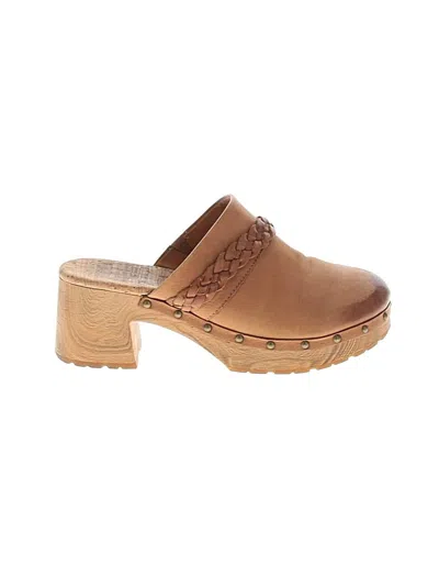 Pre-owned Assorted Brands Mule/clog In Tan