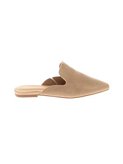 Pre-owned Assorted Brands Mule/clog In Tan