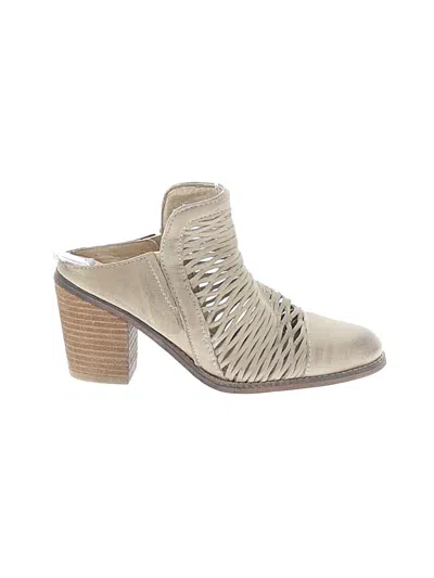 Pre-owned Assorted Brands Mule/clog In Tan
