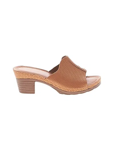 Pre-owned Assorted Brands Mule/clog In Tan