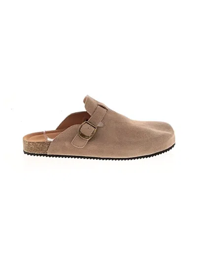 Pre-owned Assorted Brands Mule/clog In Tan
