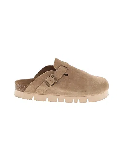 Pre-owned Assorted Brands Mule/clog In Tan