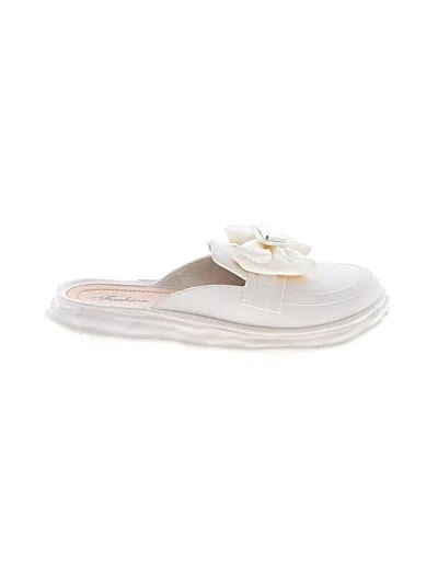 Pre-owned Assorted Brands Mule/clog In White