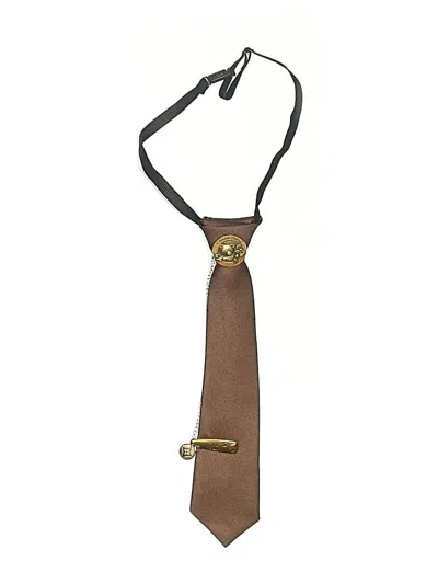 Pre-owned Assorted Brands Kids' Necktie In Brown