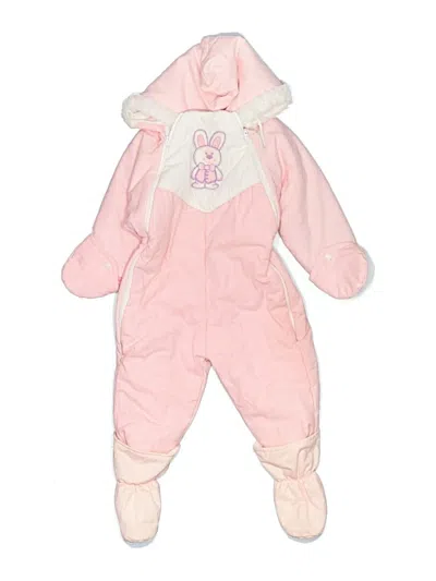 Pre-owned Assorted Brands Kids' One Piece Snowsuit In Pink
