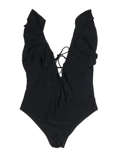 Pre-owned Assorted Brands One Piece Swimsuit In Black