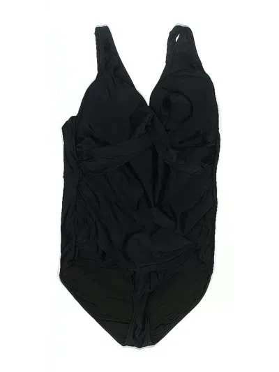 Pre-owned Assorted Brands One Piece Swimsuit In Black