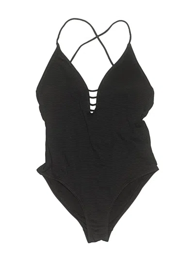 Pre-owned Assorted Brands One Piece Swimsuit In Black