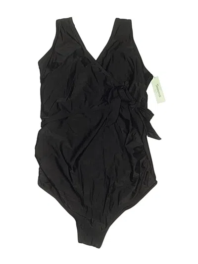 Pre-owned Assorted Brands One Piece Swimsuit In Black