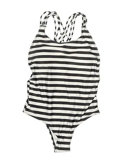 Pre-owned Assorted Brands One Piece Swimsuit In Black