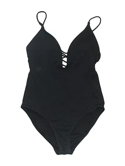 Pre-owned Assorted Brands One Piece Swimsuit In Black