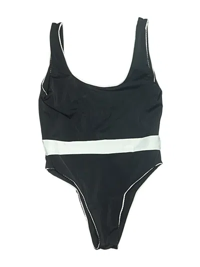 Pre-owned Assorted Brands One Piece Swimsuit In Black